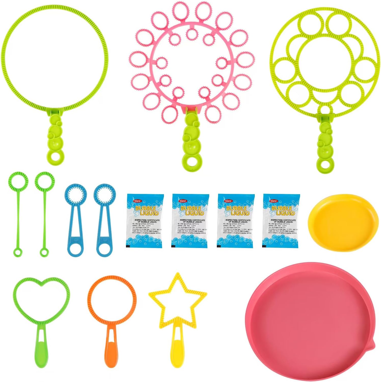 Bubble Wands kit Party Favors for Kids Bulk Toys Party Supplies Christmas Birthday Wedding Bath Time Gifts for Boys Girls (Various)