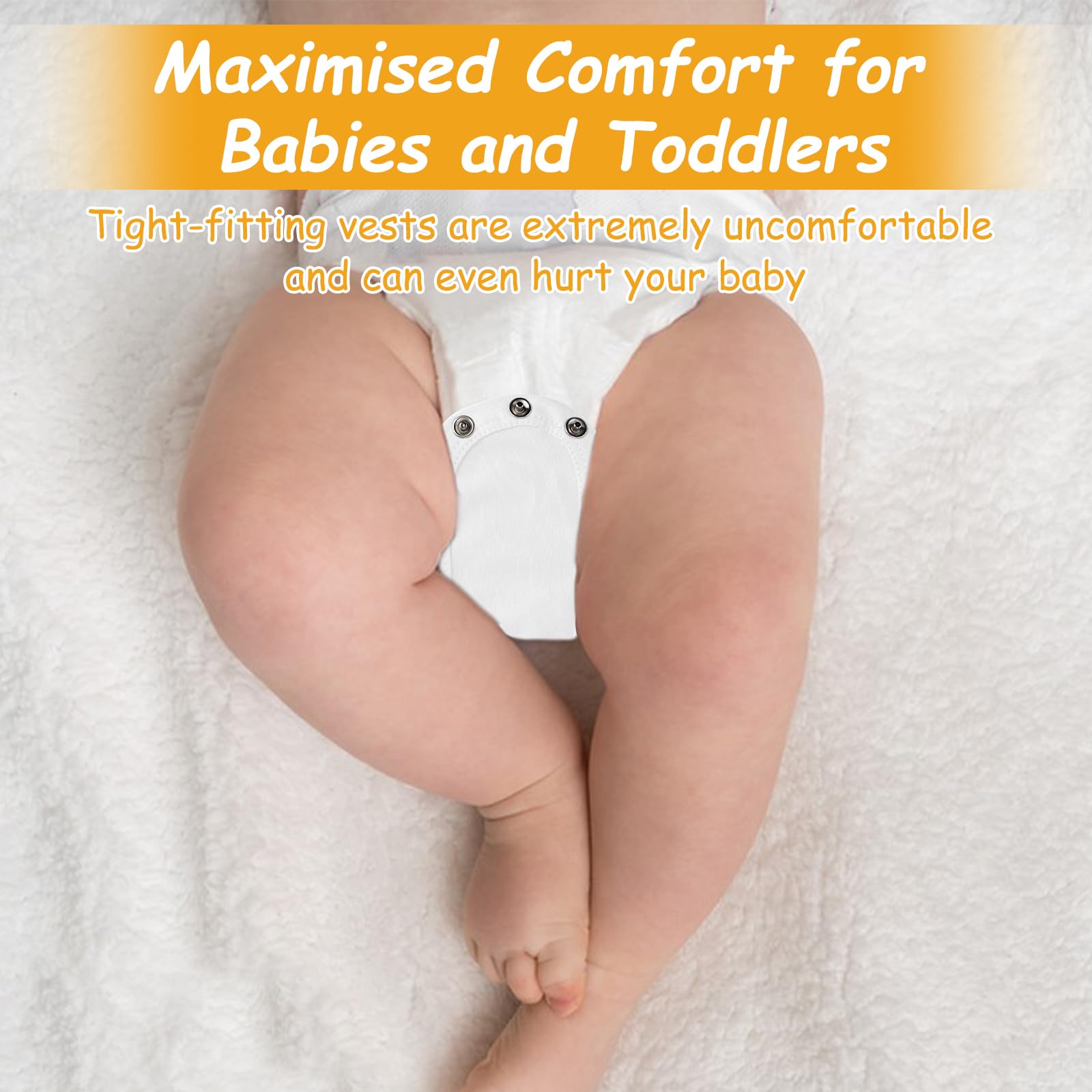 Bambino Body Extender Tutina Romper Extender Baby Utility Pannolino Prolunga Neonato 6 Pezzi