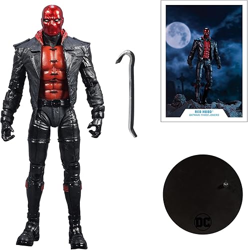 Miniatura 6 de McFarlane juguetes del multiverso DC Red Hood de Batman Tres Jokers - Figura de acción de 7 pulgadas con accesorios