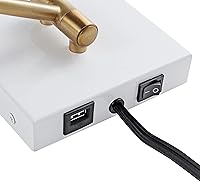 Vista 7 de JONATHAN Y JYL1302A Hygge - Brazo oscilante de 16 pulgadas, 1 luz moderna de hierro de mediados de siglo, puerto de carga USB, lámpara LED