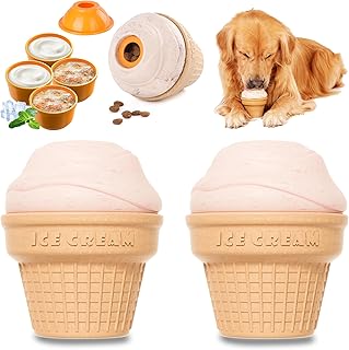 Multi-Functional Interactive Dog Toys for Aggressive Chewers, Indestructible Dog Toys for Medium/Large Breeds,Frozen Dog Treat Dispenser to Keep Them Busy,Reduces Anxiety(Pack of 2)