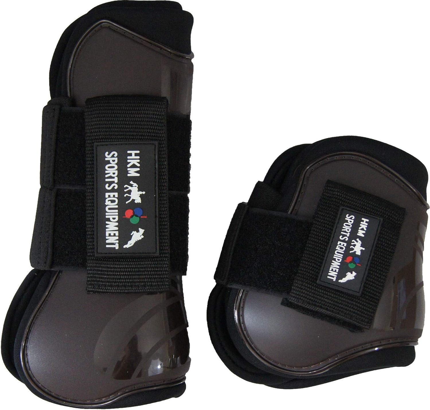 HKM 8566 Jumping Boots and Fetlock Caps Set of 4 Pony Cob Full
