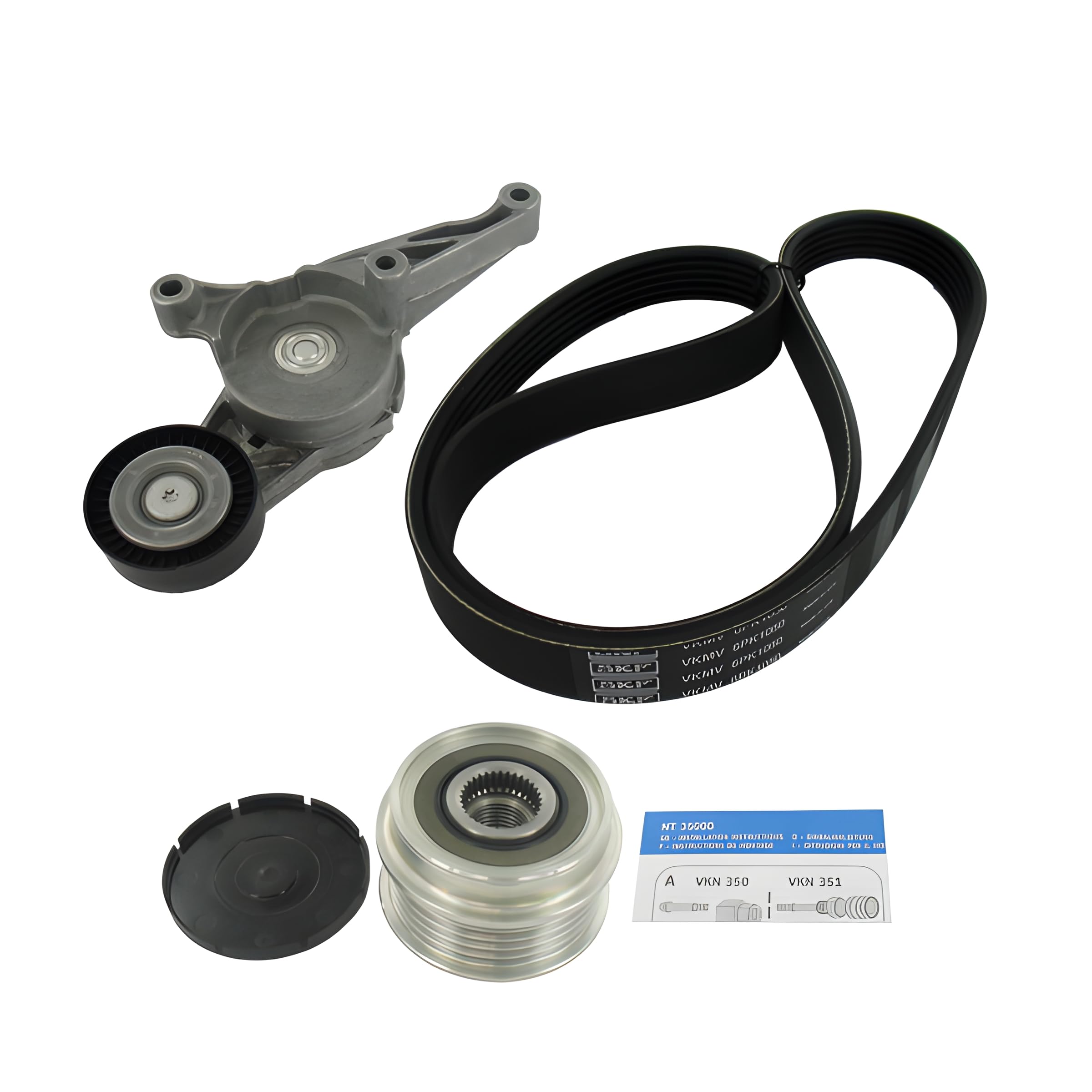 SKF Kit Cinghie Poly-V VKMAF31054 Compatibile con: AUDI A3, A3 Cabriolet, A3 Sportback, SEAT ALTEA, ALTEA XL, LEON, TOLEDO III, SKODA OCTAVIA II, OCTAVIA II Combi, VW CADDY III Großraumlimousine