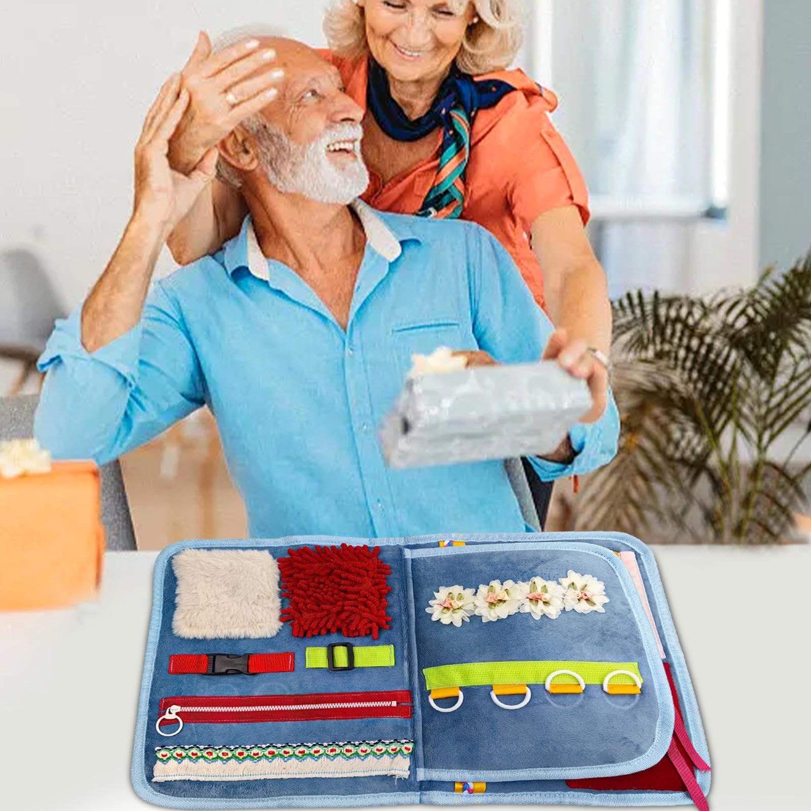 Copertina Per Le Persone Con Demenza - Tappeti Di Attività Sensoriale, Assistenza Alla Demenza, Copertura Calmante Per Le Persone Autistiche, Rilassando Il Libro Di Alzheimer, Toy Therapeut