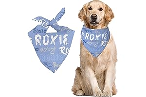 Custom Pet Scarf: Personalized Dog Bandana with Name for Small, Medium and Large Dogs