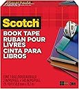 Scotch Book Tape, 2 in x 540 in, Excellent for Repairing, Reinforcing Protecting, and Covering (845)
