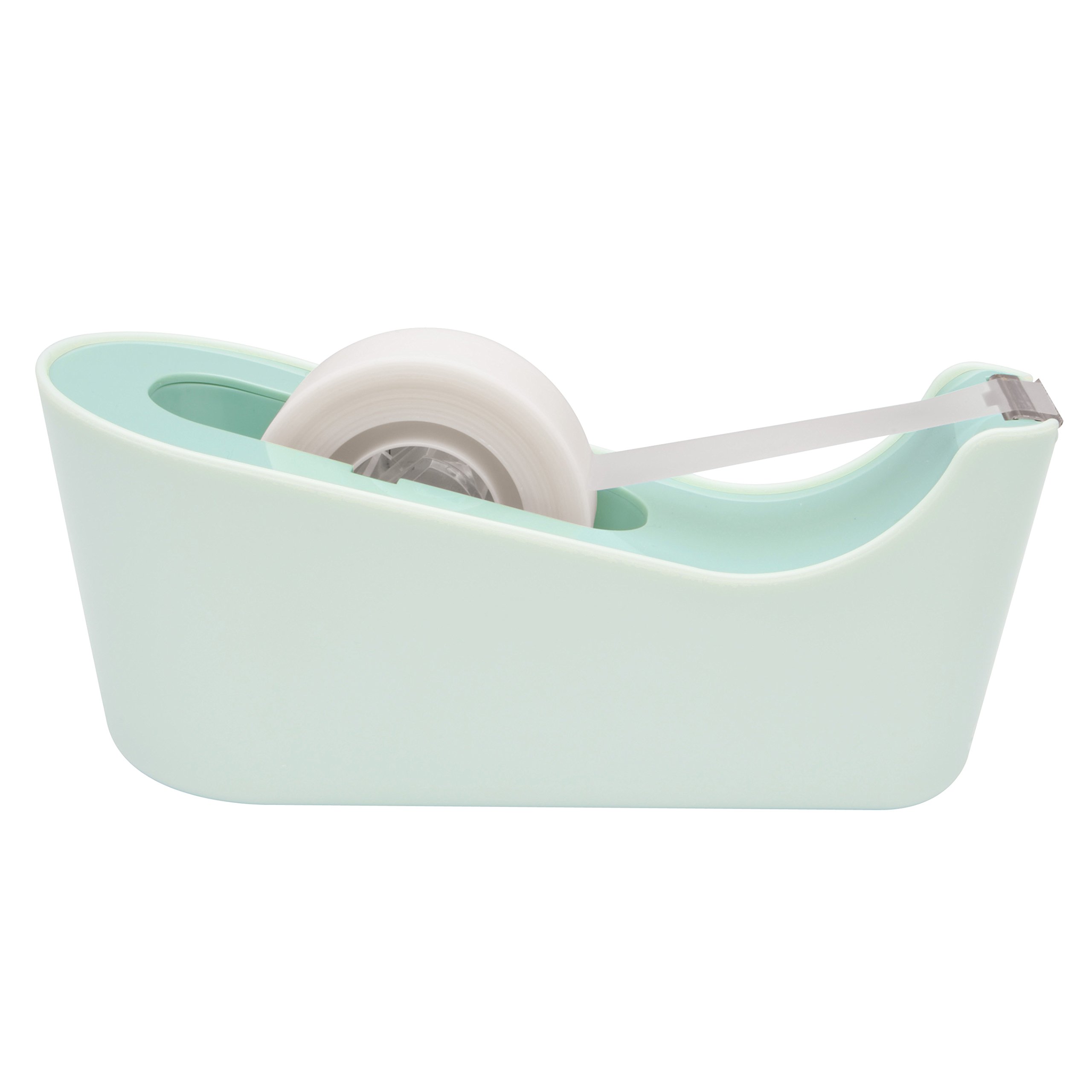 Scotch Dispensador de Cinta Adhesiva C18, Verde Menta + 1 Rollo Cinta Invisible 19 mm x 33 m, Rellenable