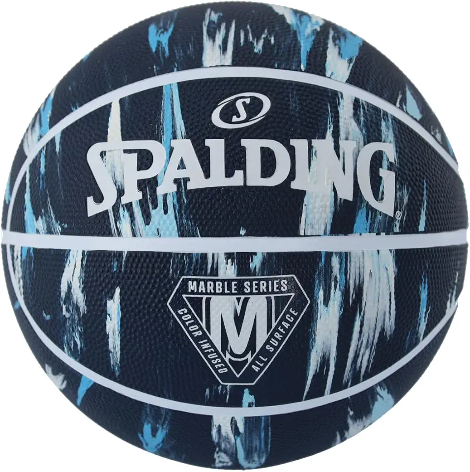 Bola de Basquete Spalding Marble Azul Marinho Tam.07