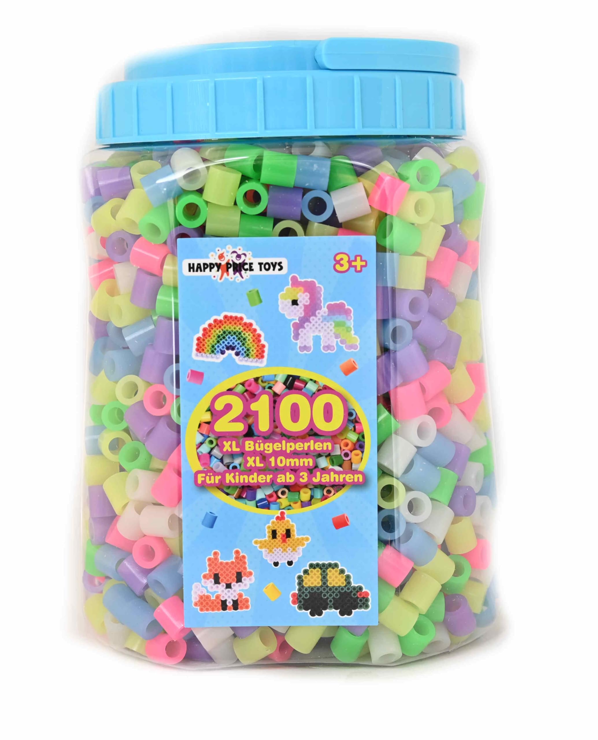 2100 Maxi XL Ironing Beads 10 mm (Tin of 2100 Bright Colours)