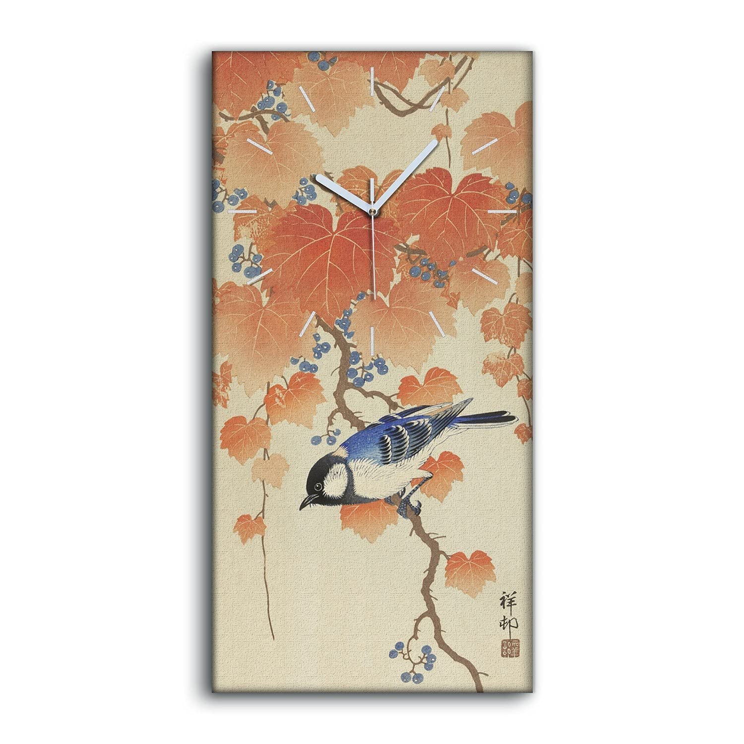 Horloge sur Toile Art Moderne Salon Chambre Art Mural Oiseaux Toile