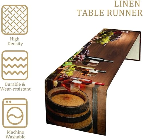 Vista 42 de Camino de mesa de chef de cocina, camino de mesa de chef grueso, decoración de granja, decoración de chef para la cocina, decoración de cocina