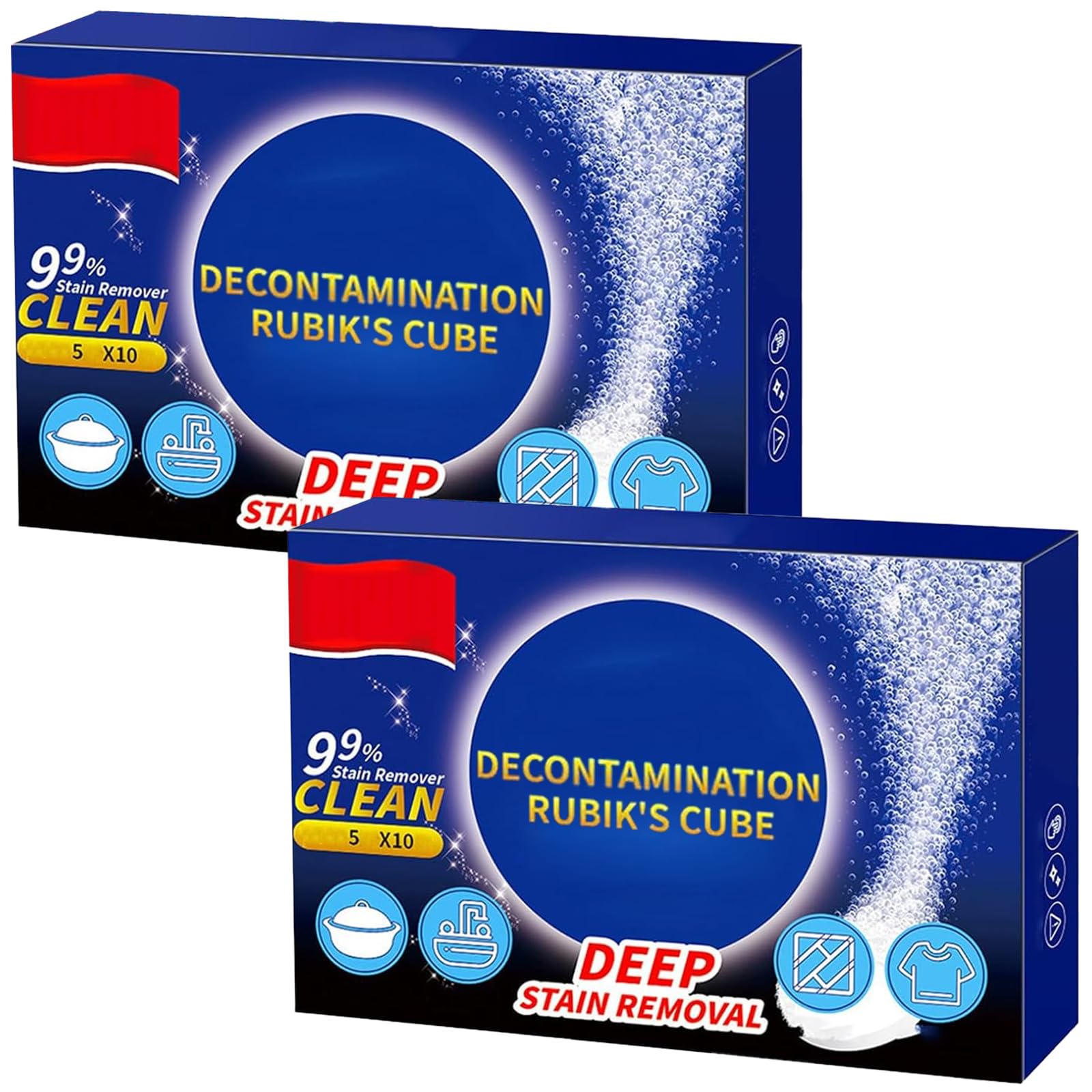 COWANIEE 2 Packs Bio Enzyme Cleaning Tablets, Multi-Functional Bio-Enzyme Cleaning Tablets for Bathroom Kitchen