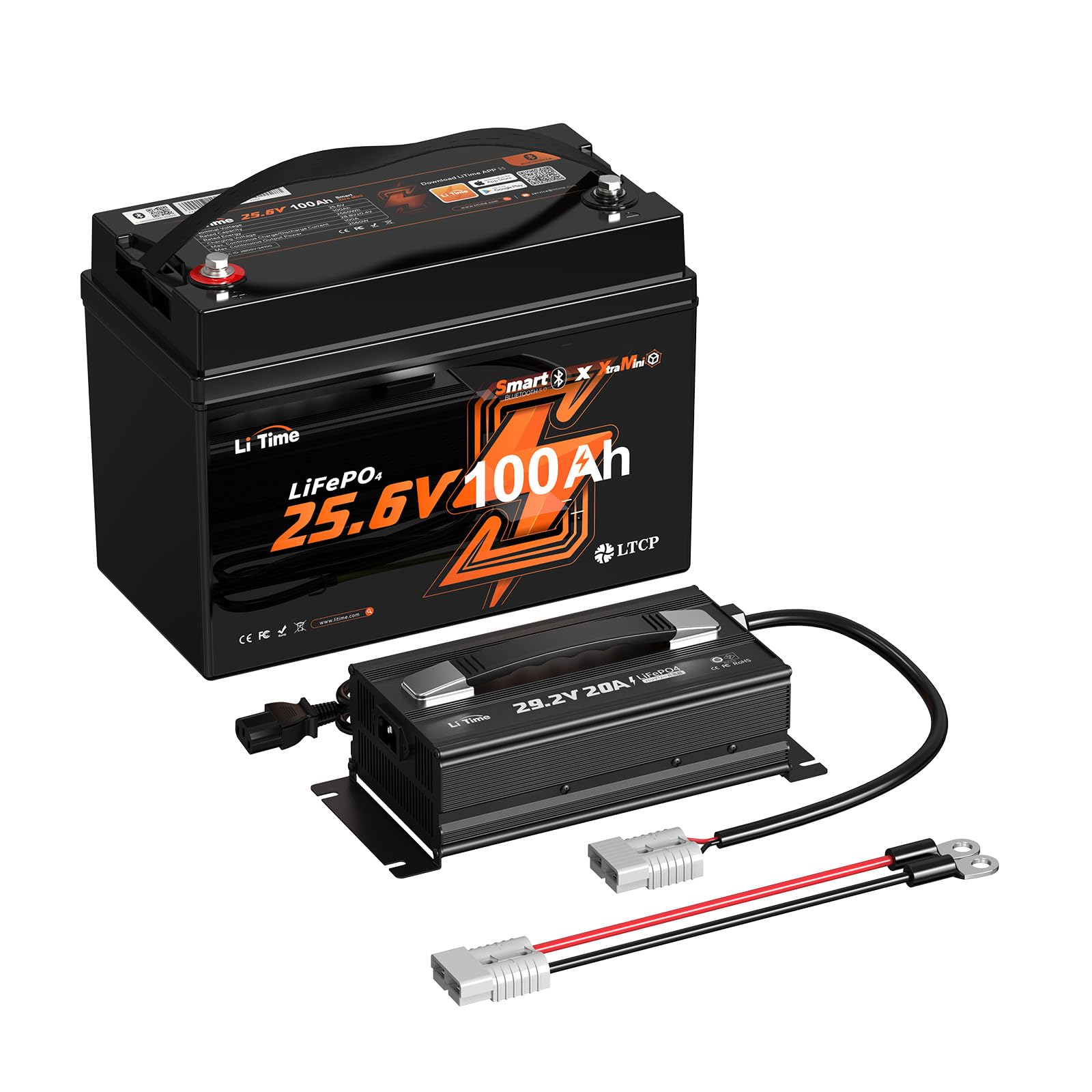 Amazon | LiTime 24V 100Ah Xtra Mini リン酸鉄リチウムイオン 