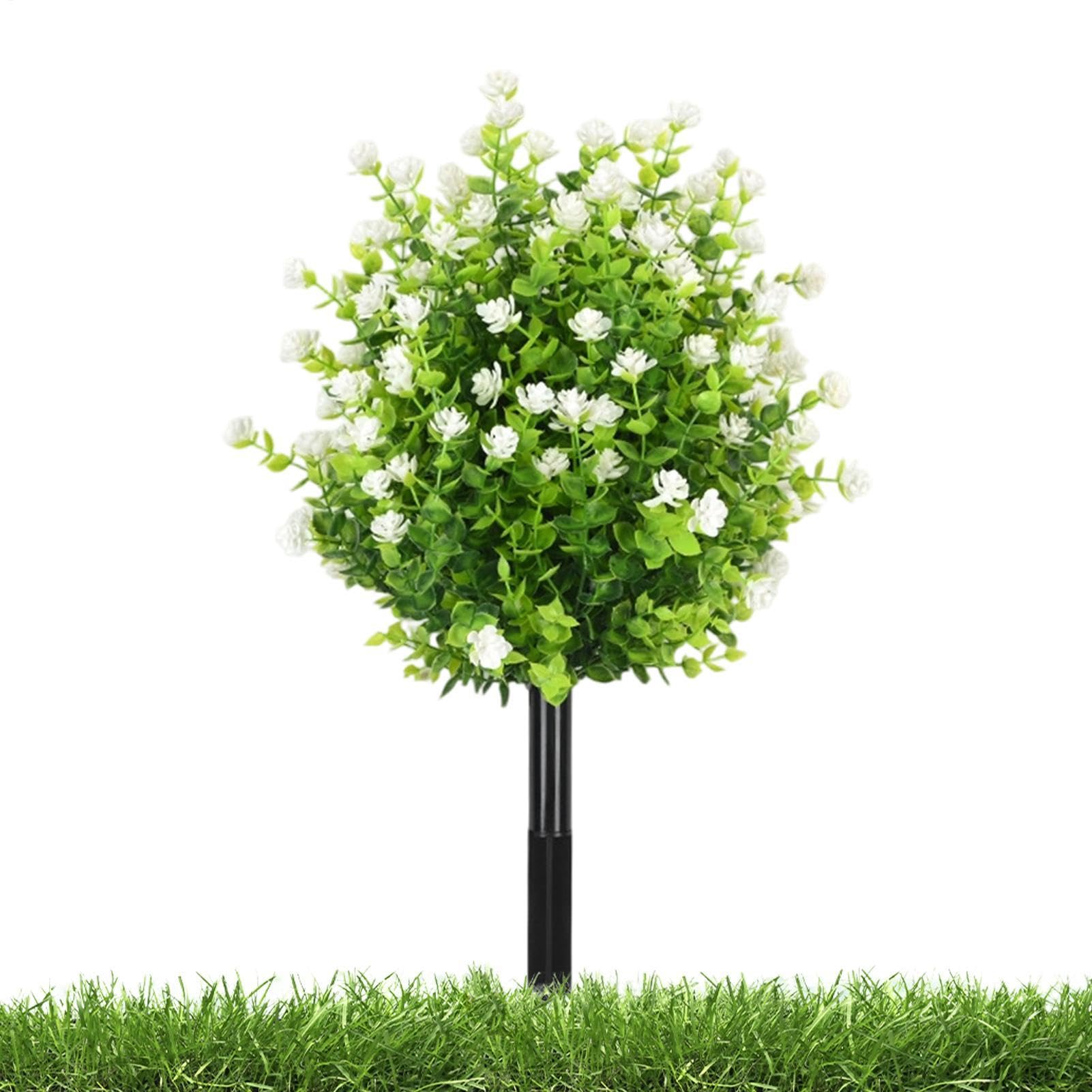 Piquets de fleurs artificielles d'extérieur anti-décoloration pour aménagement de jardin
