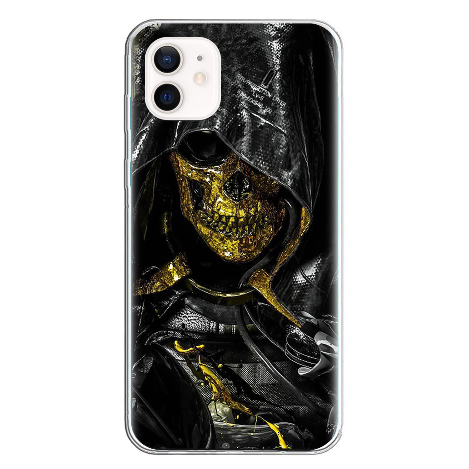 Custodia Per IPhone 15 Plus A Tema Halloween – Fondo Trasparente Con Pipistrelli Neri – Silicone Morbido Antigoccia