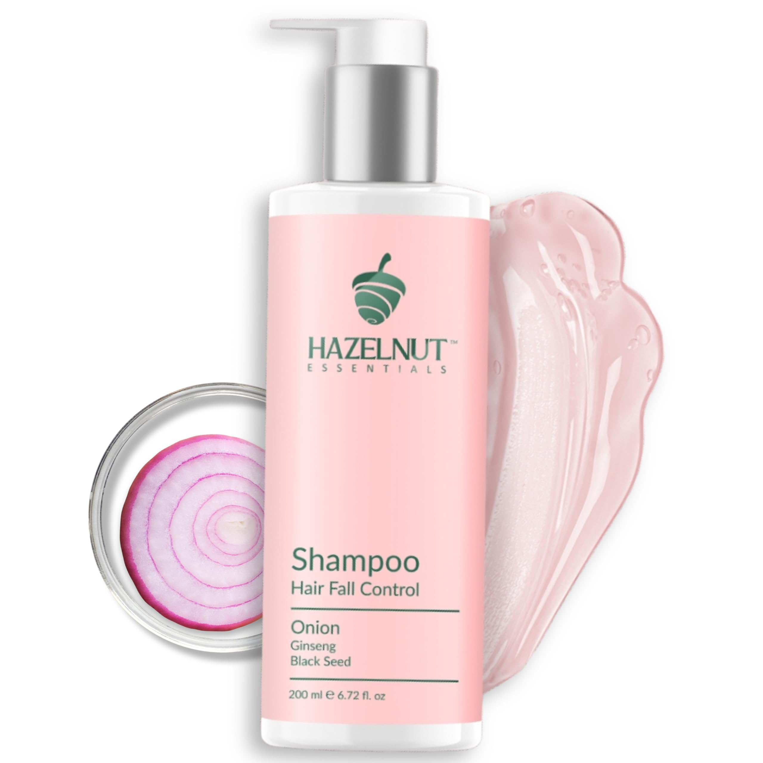Buy Hazelnut Essentials Onion Shampoo | Hair Fall Control