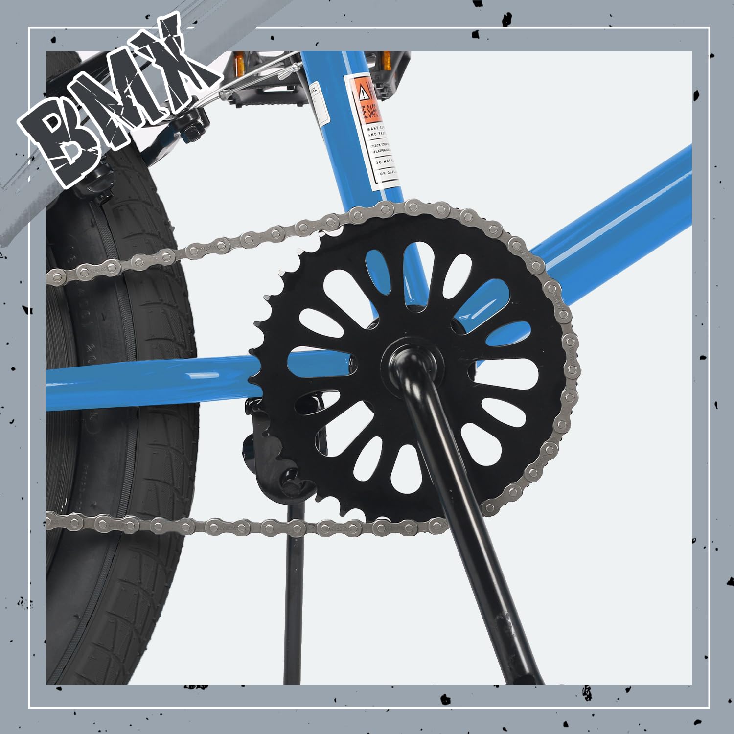 AVASTA Bicicleta BMX Freestyle de 18 Pulgadas para niños de 5 6 7 8 años, niñas y Principiantes, Azul