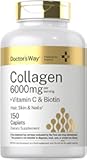 Collagen Complex | 150 Caplets | with Vitamin C and Biotin | Non-GMO, Gluten Free Supplement