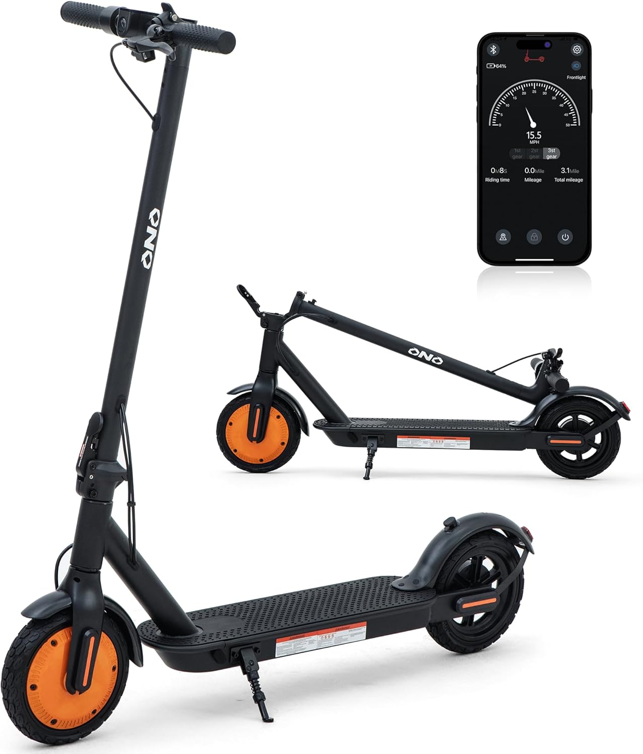 Electric Scooter, Powerful 500W Peak Motor, 12Miles Long Range, Top Speed 15.5MPH, 8.5" Tires, E Scooter for Adults and Teens
