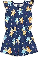 Vista 1 de Bluey French Terry Sleeveless Romper Infant to Big Kid Sizes (12-18 Months - 10-12)