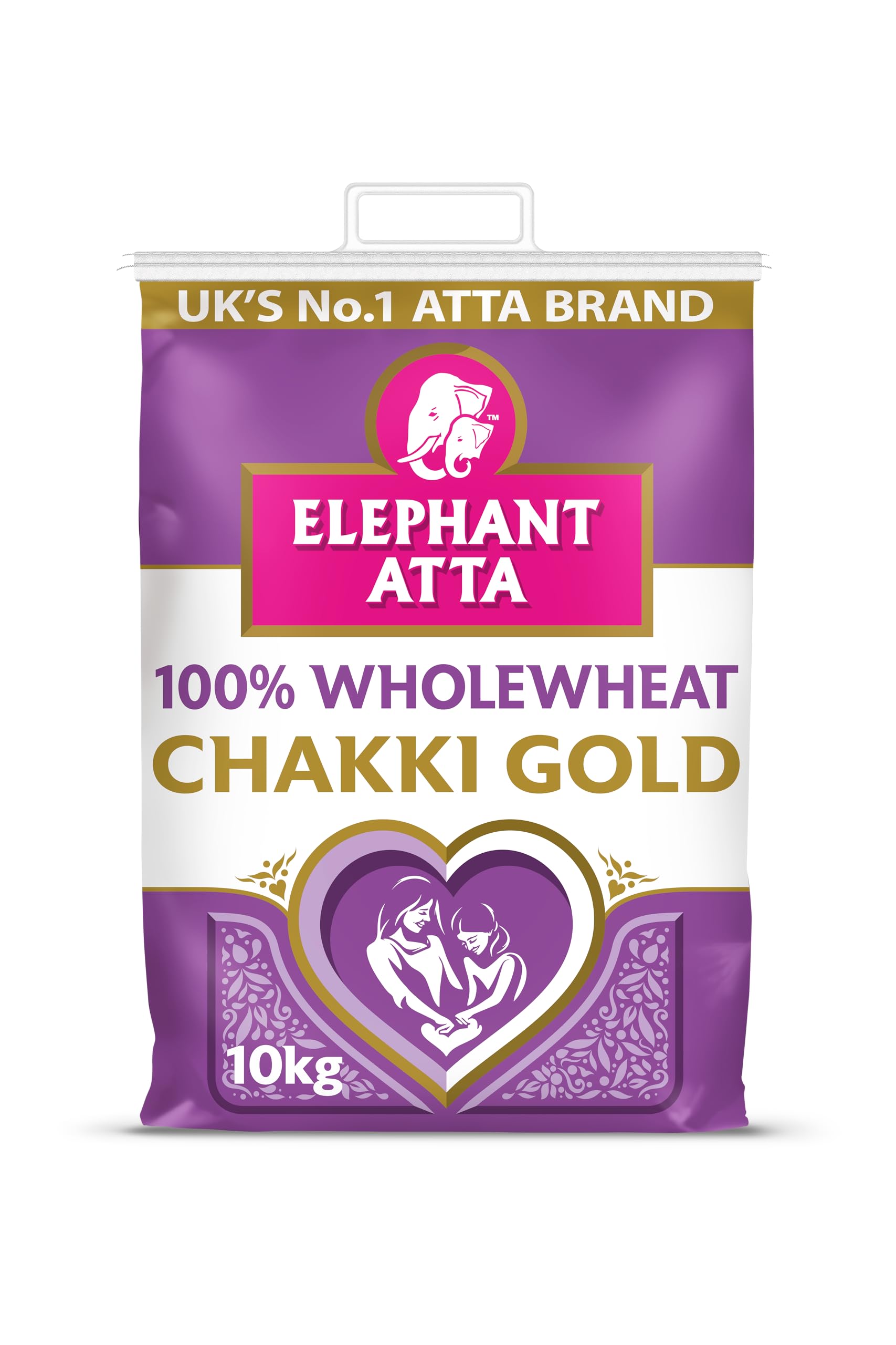 Chakki Gold Premium Chapatti Flour 10kg - 100% Wholewheat Atta, High in Fibre - Chapati, Naan & Roti Flour - Pack of 1 x 10kg