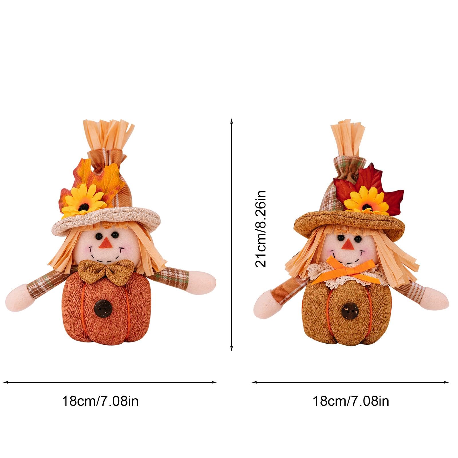 Gnomo De Acción De Gracias - Decoración De Tela Para Mesa, Otoño Y Cosecha, Diseño Encantador