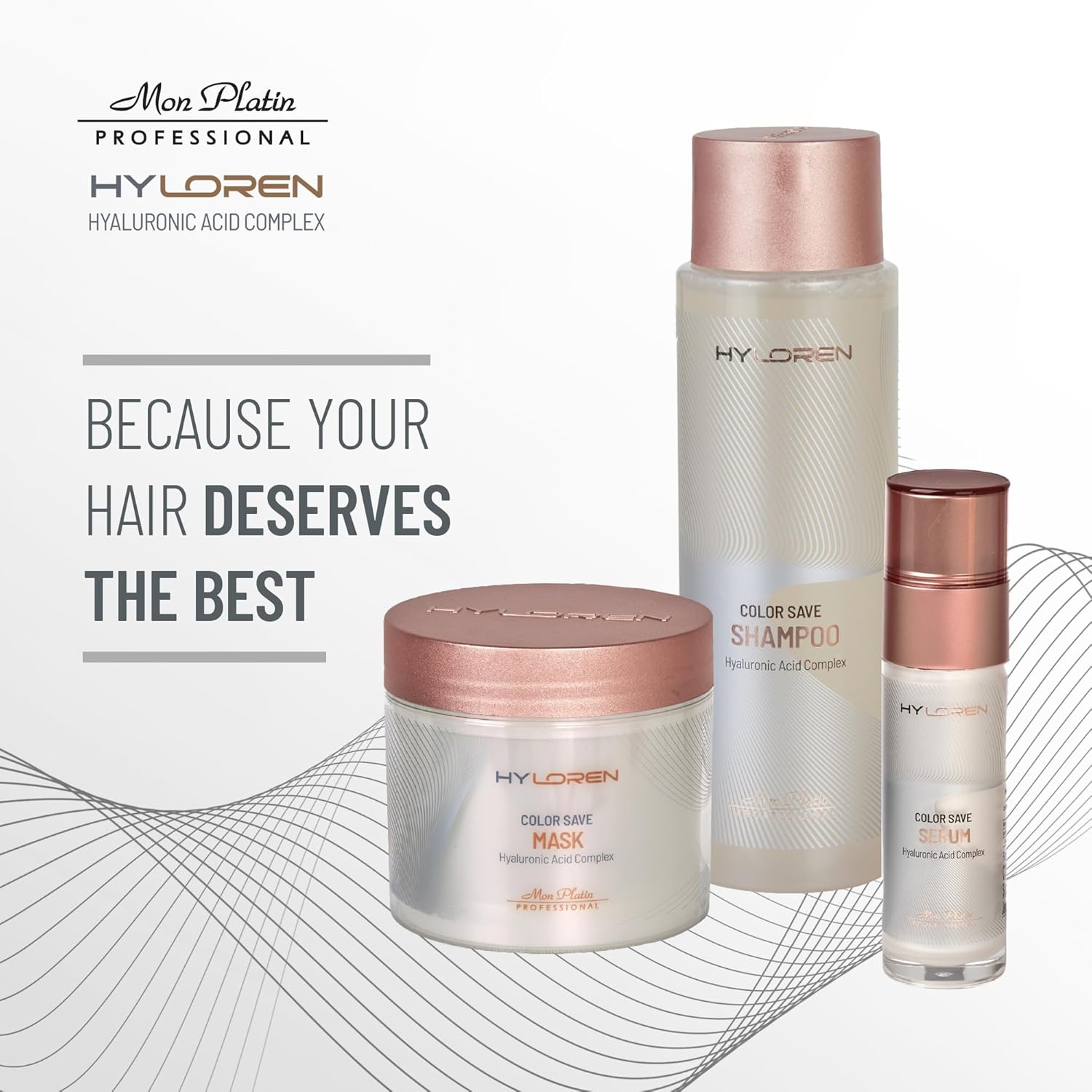 Mon Platin Hair Mask & Dream Hair Serum Bundle, Moisturizing Shampoo – Deep Conditioning Mask Formula for Dry and Damaged Hair with Glossy Shine & Heat Protection, Prevents Color Fading
