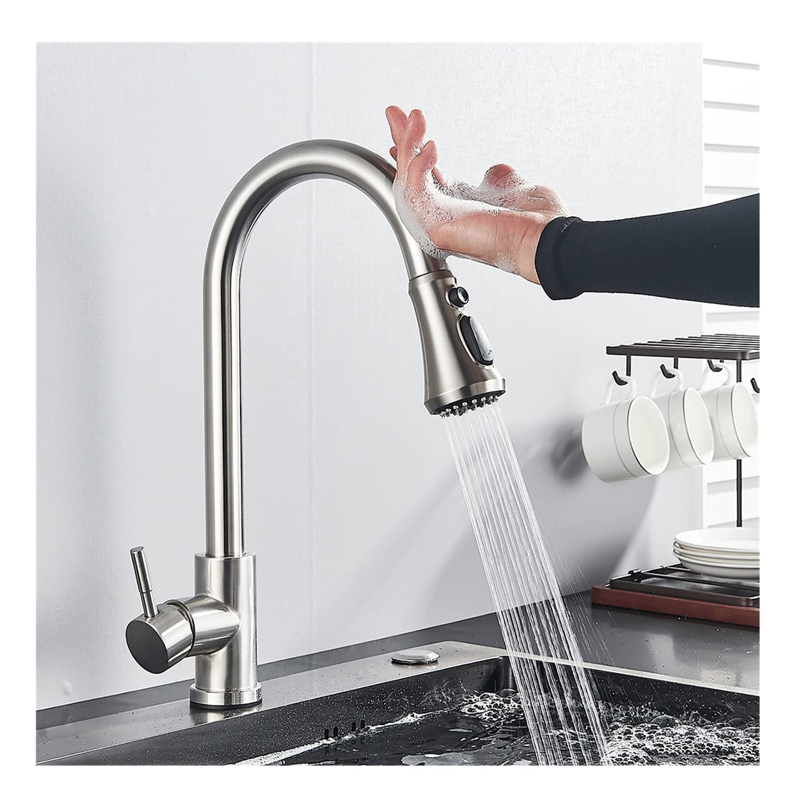 Robinet de cuisine smart touch pour éliminer les traces de doigts