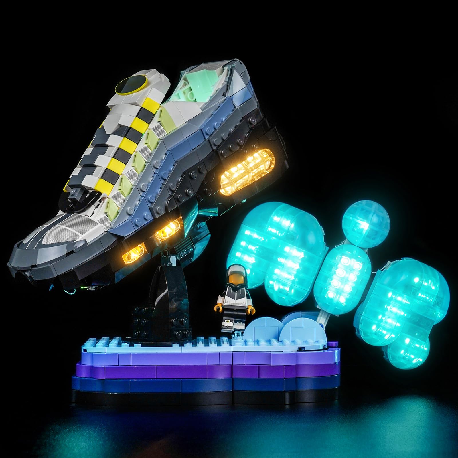 LocoLee Led Light Set Compatible with Lego 43025 Nike Air Max 95 x Set Led Decoration Lighting Kit Compatible with Lego 43025 Building Blocks Model,Only Lights Set,No Model