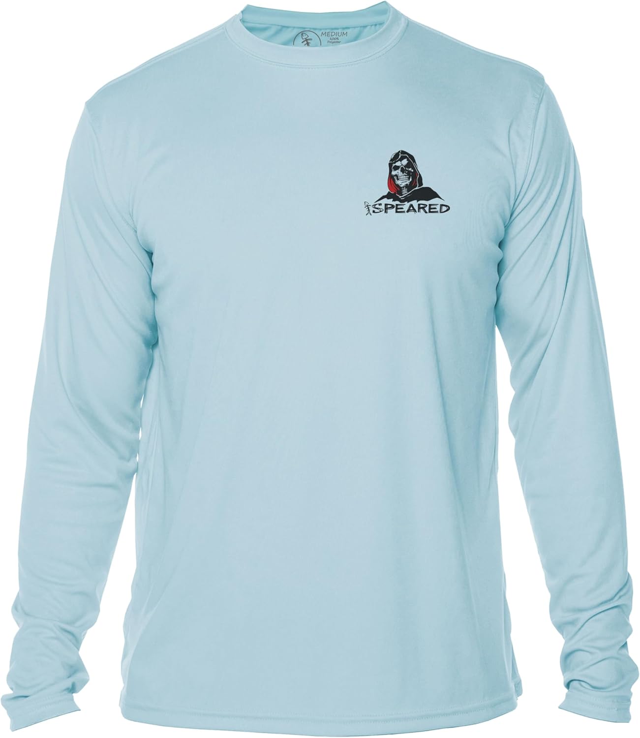 Spearfishing UV Rashguard Shirt: UPF 50+ Men's Long Sleeve for Scuba Diving, Fishing: The Fish Reaper