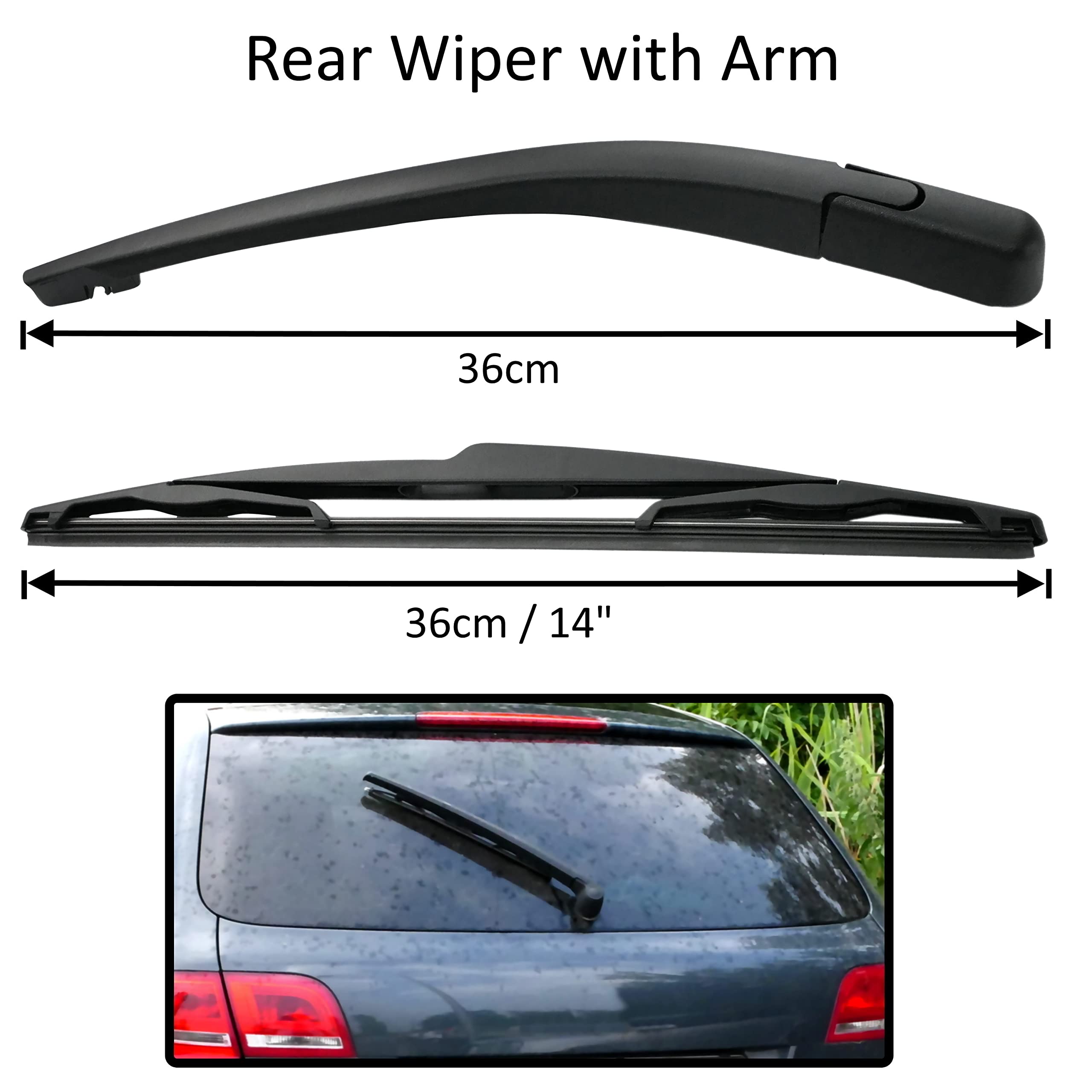 Spazzola Tergicristallo Posteriore 15 Inch 380mm Esatto Per Volvo XC60