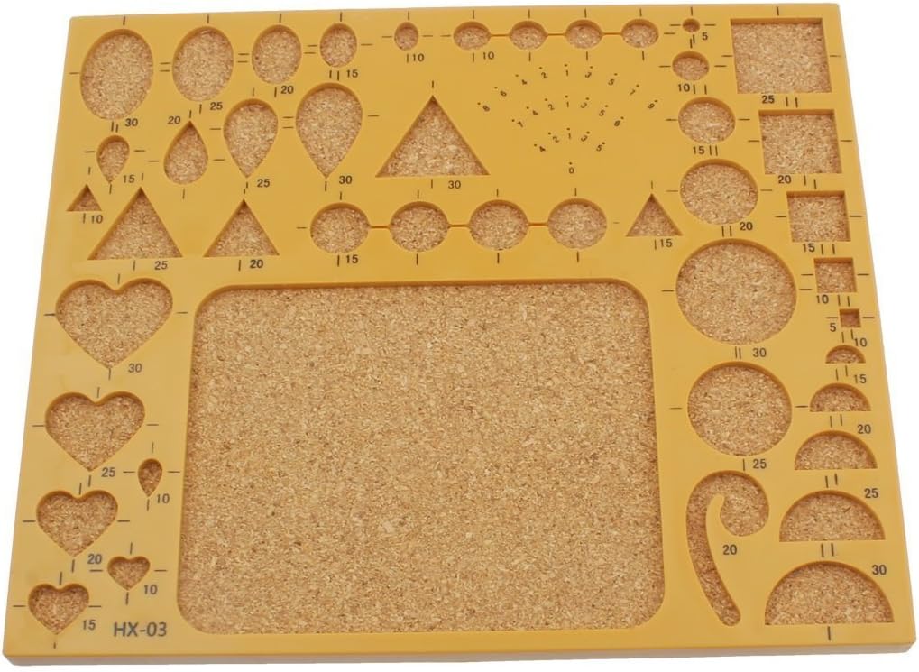1 Piece DIY Quilling Board Template, 7 Inches x 8 Inches
