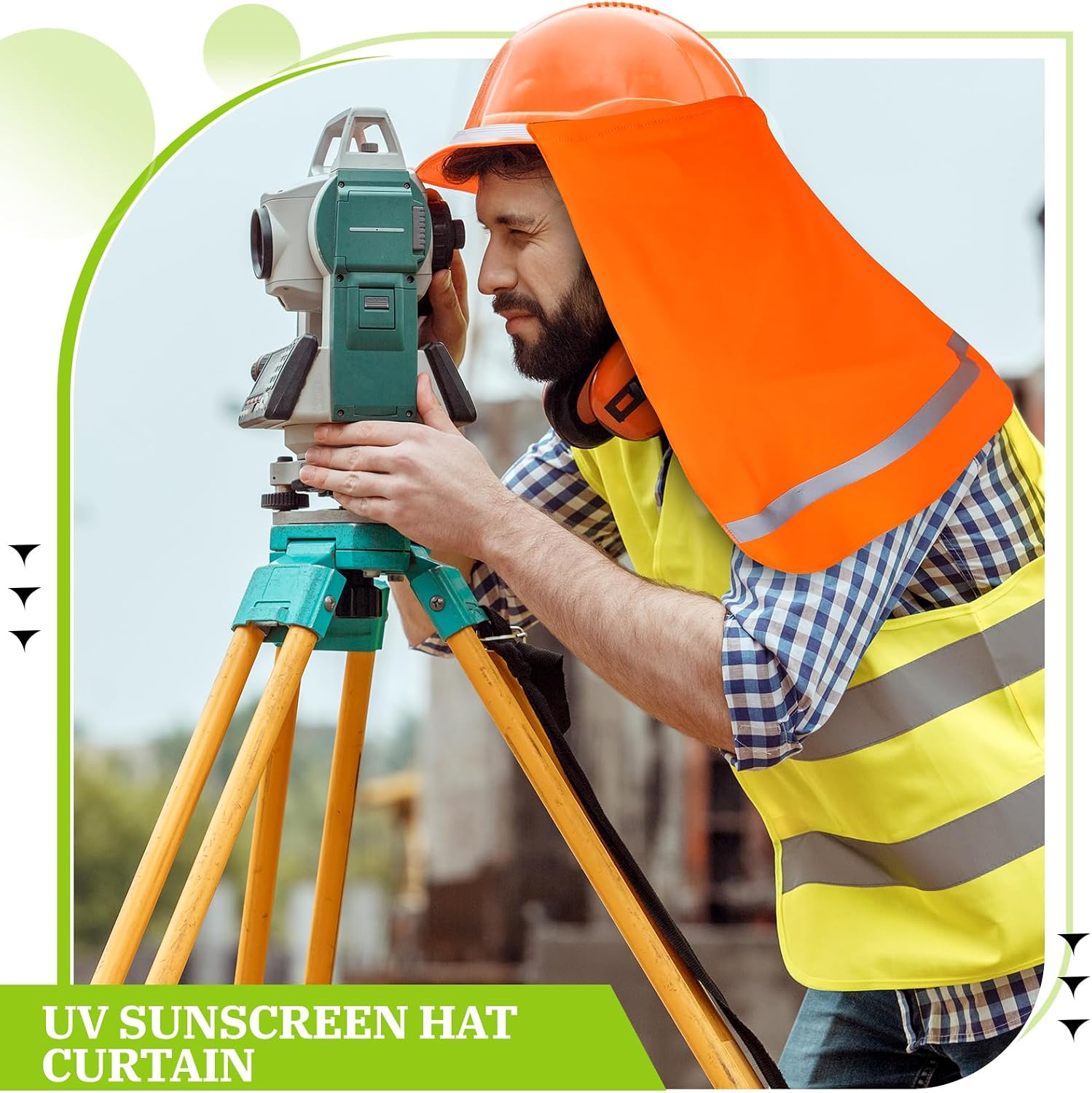 Funtery 6 Pcs UV Neck Sun Protection Neck Drape Covers for Men Women Sun Shade Cooling Reflective Strap for Outdoor Fishing