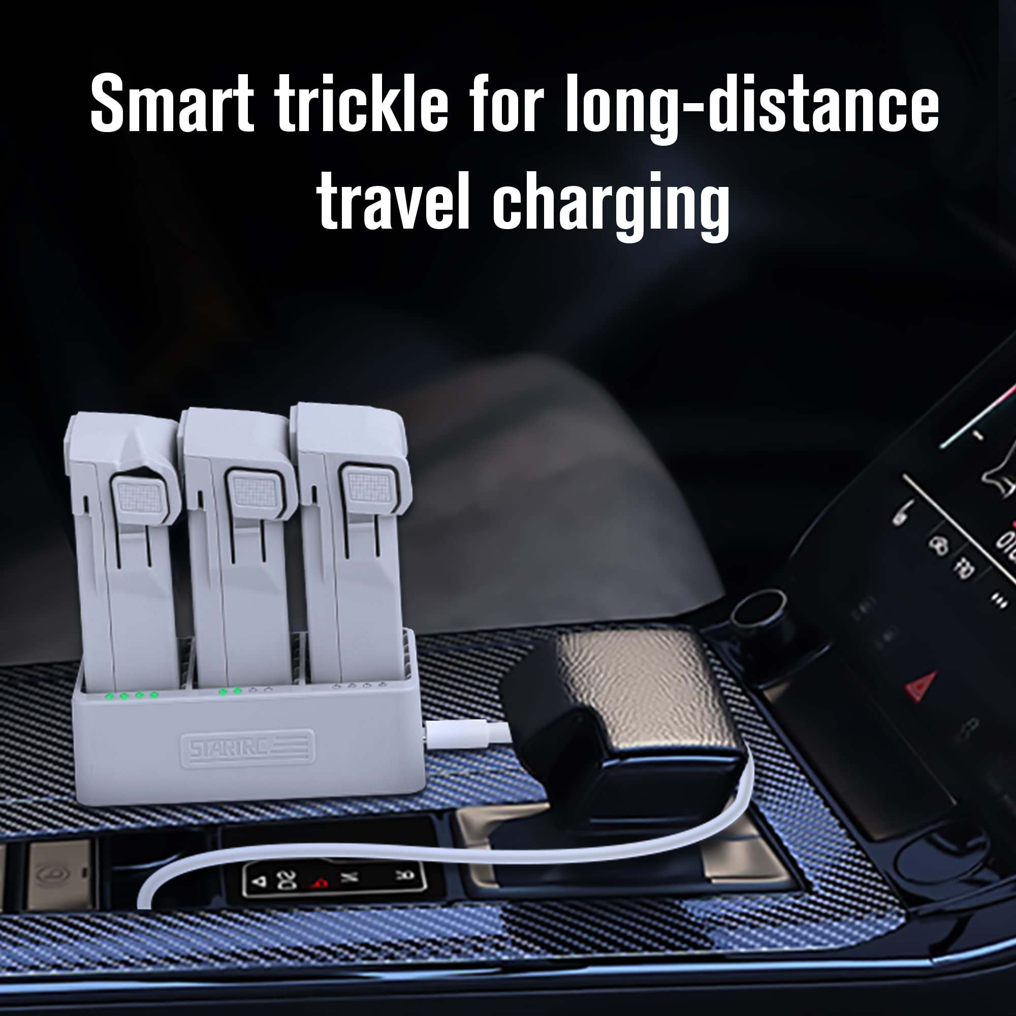Chargeur DJI Mini 3 Pro, station de charge USB intelligente pour 3 batteries, câble USB-C, charge rapide PD