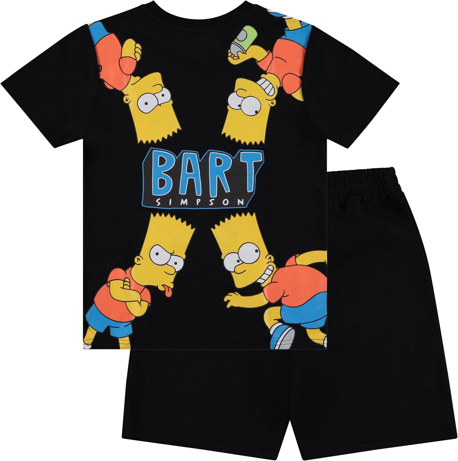 The Simpsons Boy's Bart Tシャツとショーツバンドル服セット- Little and Big Boys バート