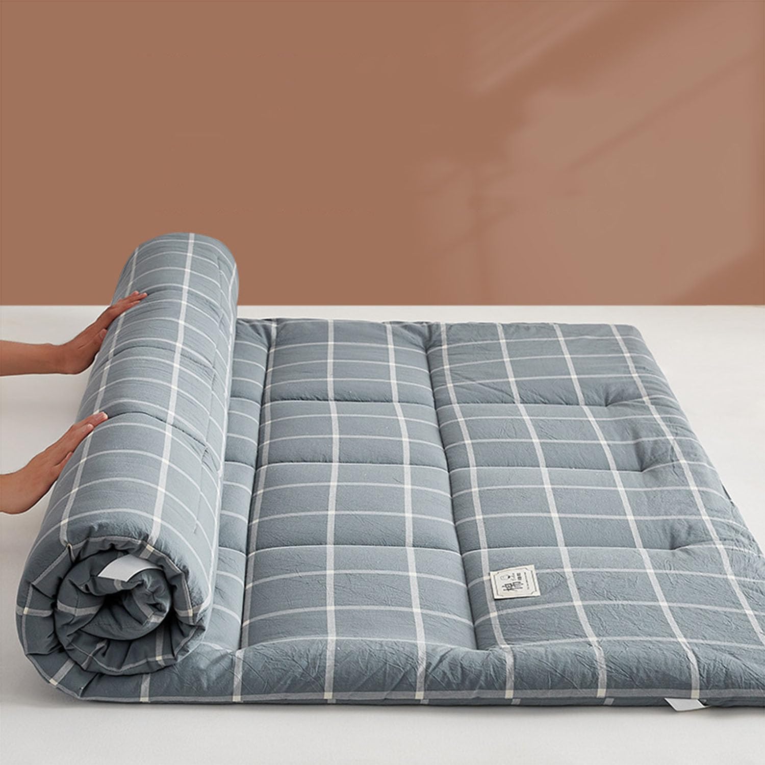 GTHTUHFD Japanese Double Futon Folding Mattress Soft Camping Floor Mat Non Slip Cotton Pad For Home & Dorm Breathable & Table Portable Mattress For Sp And Relaxat,5-180X200cm