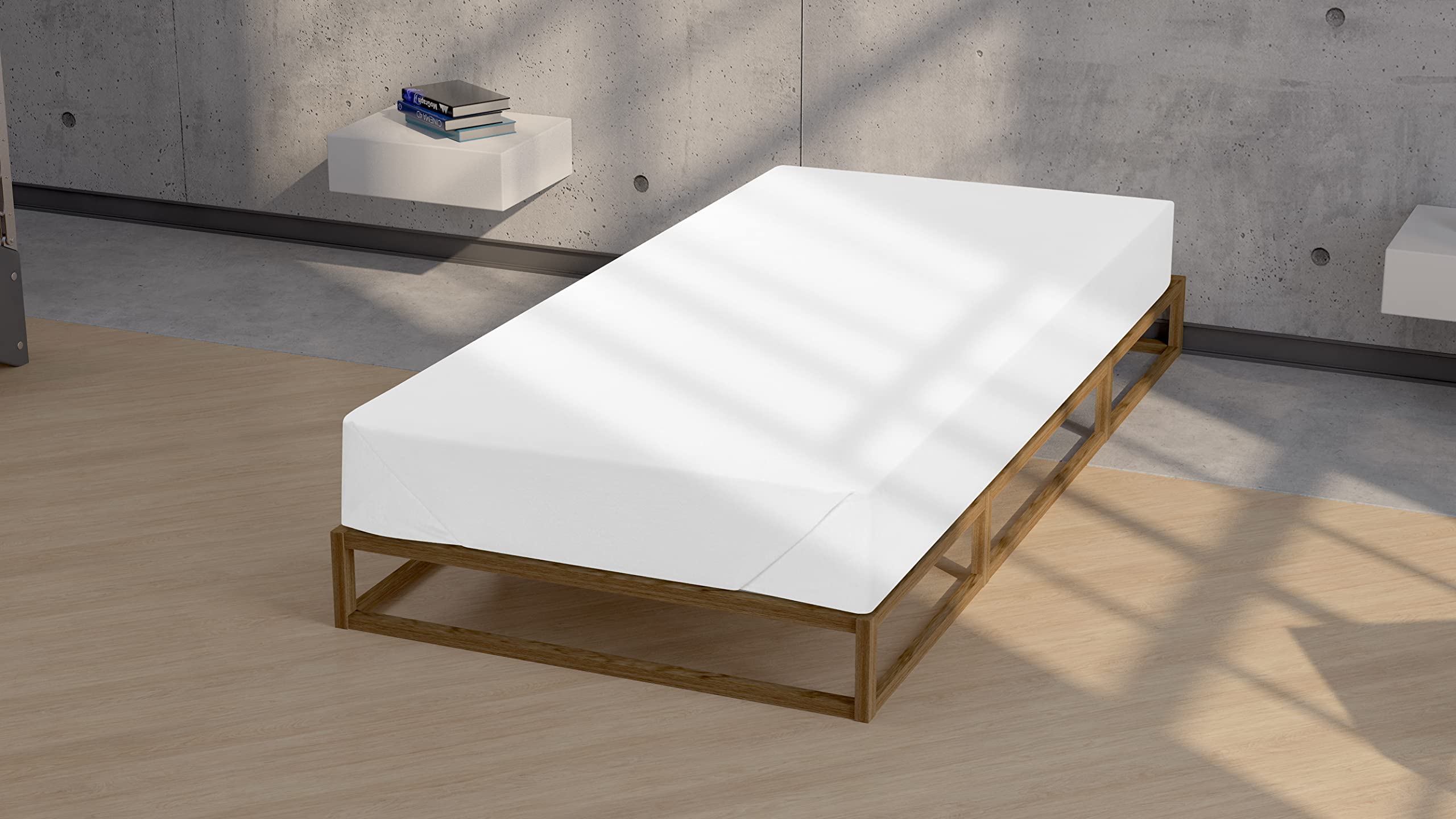 biberna Premium Biber-Betttuch 150x250 cm 2er Set weiß | Doppelpack | 100% Baumwolle | Bettlaken für Matratzen Größe 90-100x200 cm | rundumgesäumt| weich und atmungsaktiv | Oeko-TEX | Modell 0002820