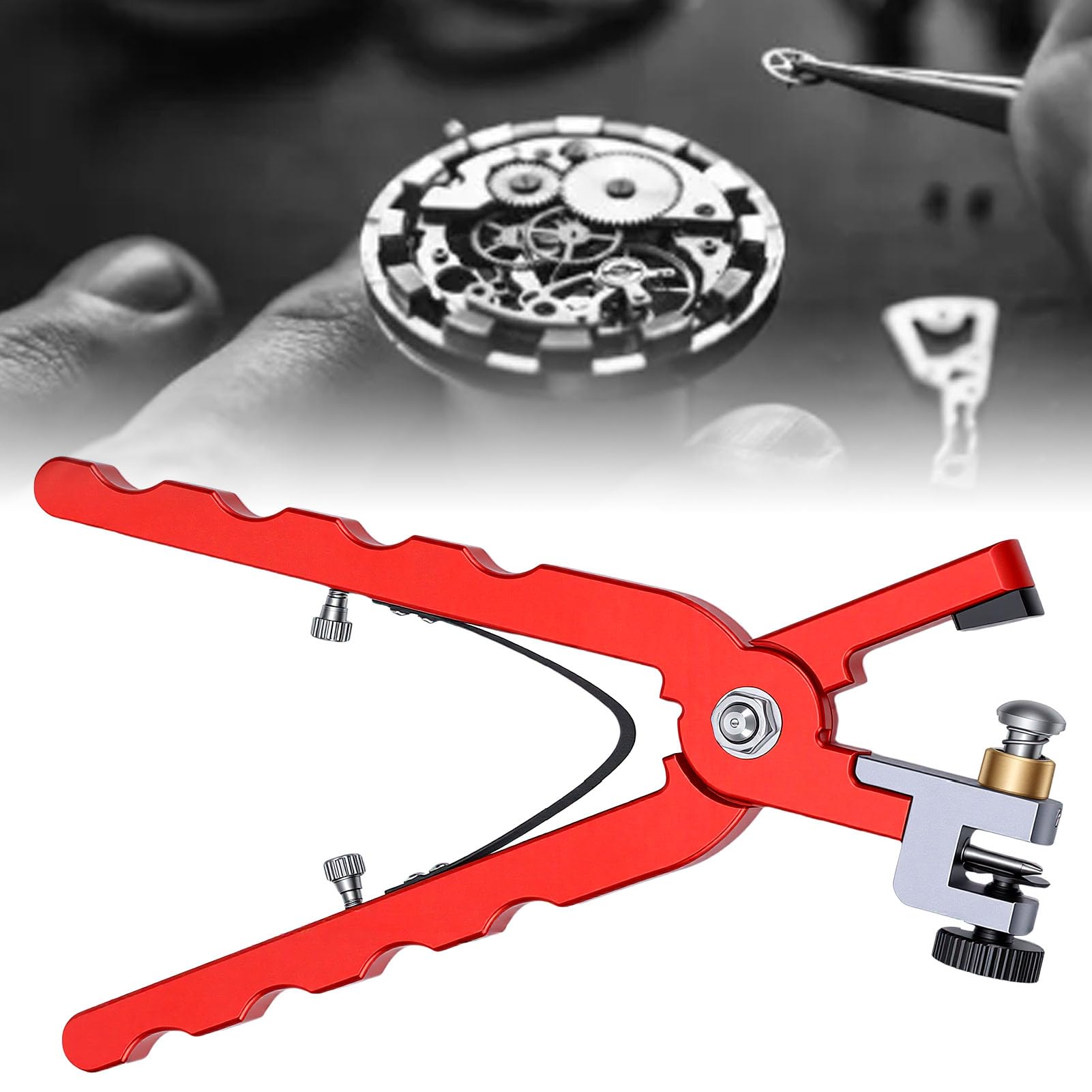 Luocute Uhrenarmband-Schneidzange, Präzisions-Edelstahl | Ergonomischer Rückholfedergriff, Präzises Lochstanzen an Armbändern, Stanzwerkzeug Zum Entfernen von Federstangenstiften