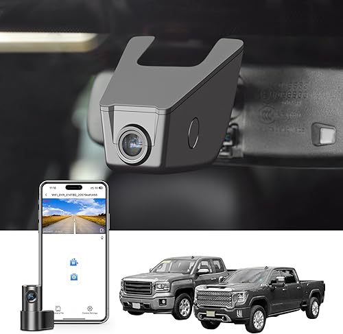 Miniatura 10 de Mangoal Cámara de tablero 4K compatible con GMC Sierra 1500 2019-2021, 1500 Limited 2022, 2500 HD3500 HD 2020-2023 (Modelo A), Pro SLE Elevation SLT