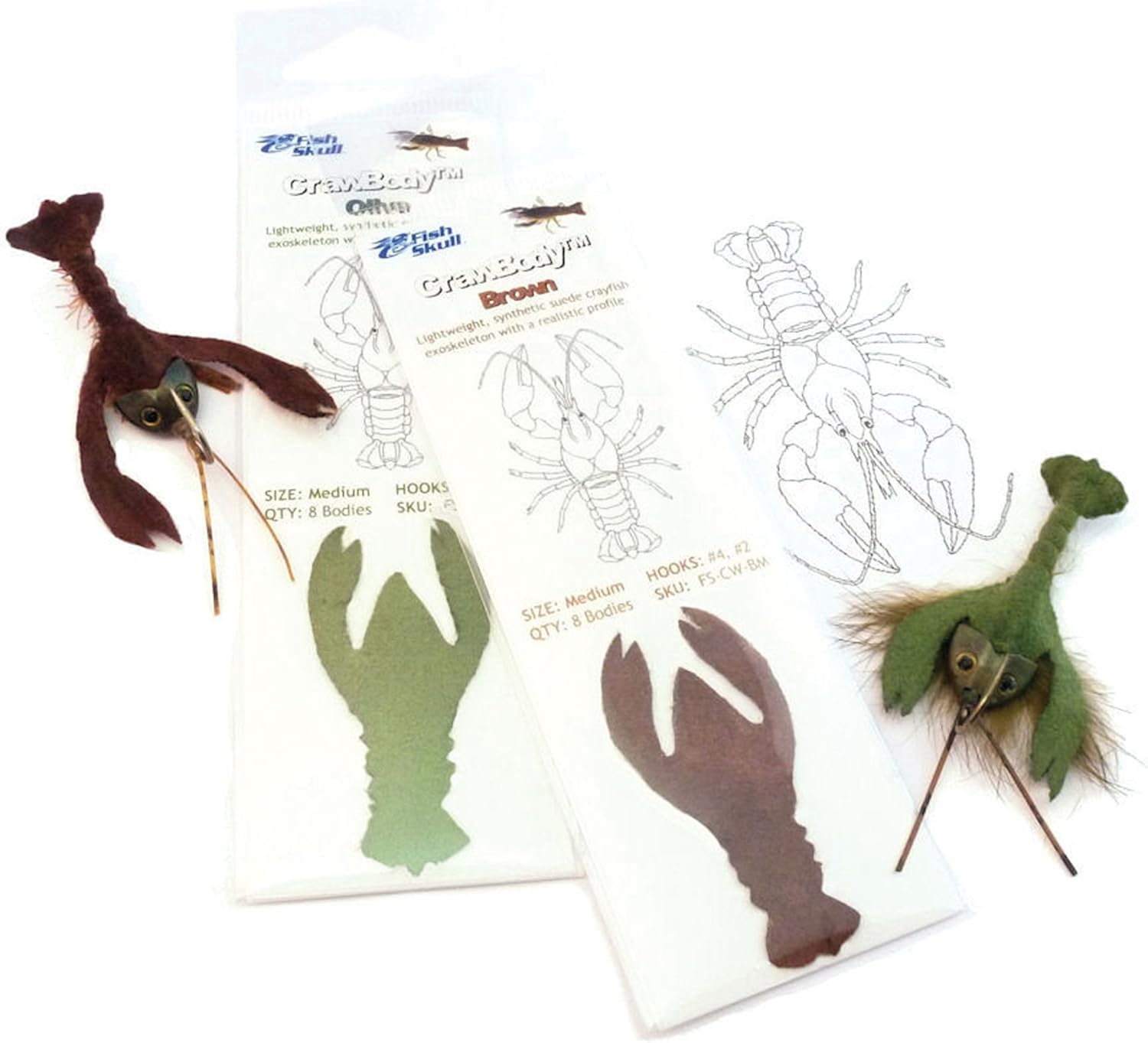 Fish Skull CrawBody - Fly Tying