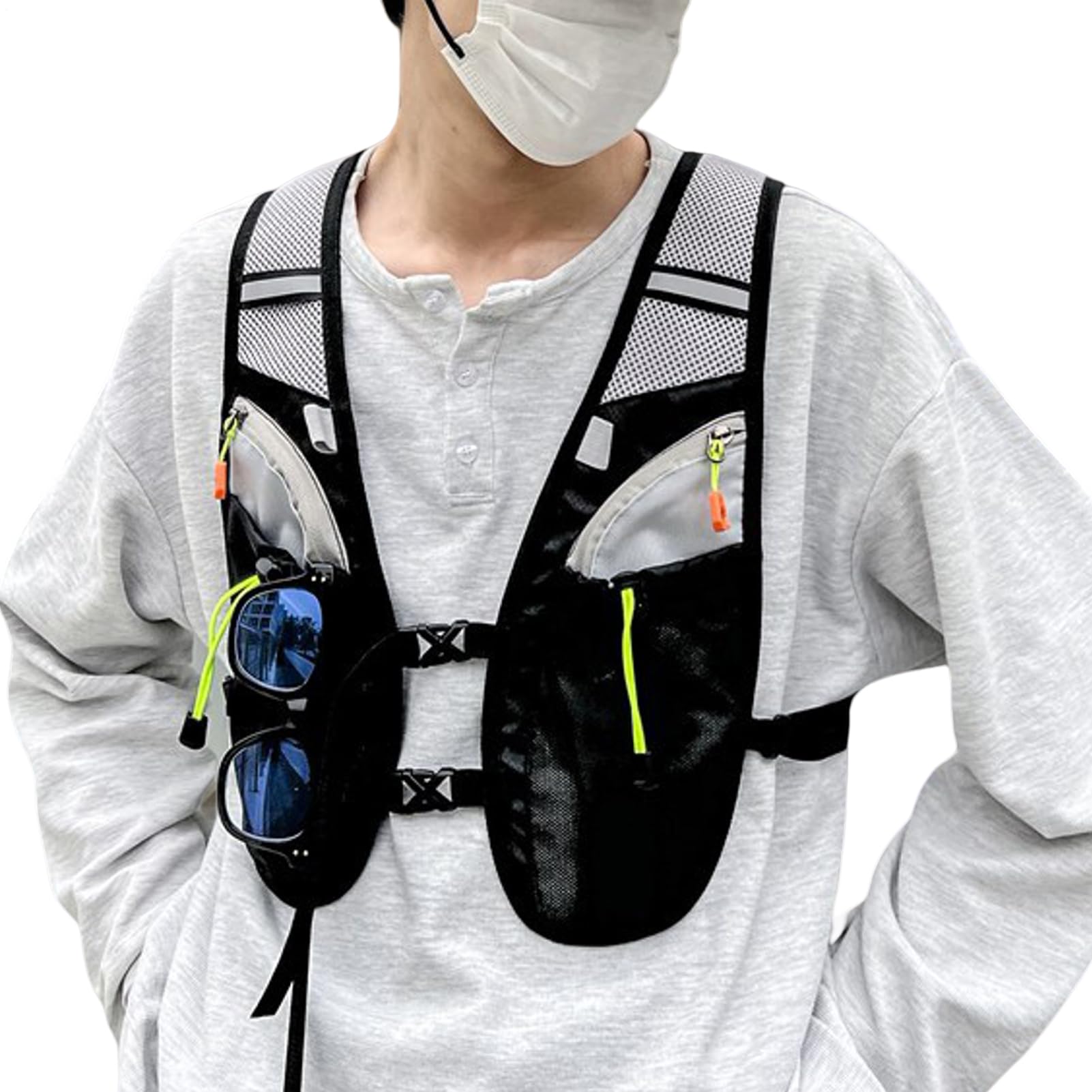 Gilet d'hydratation pour course à pied contre les ballottements - 8