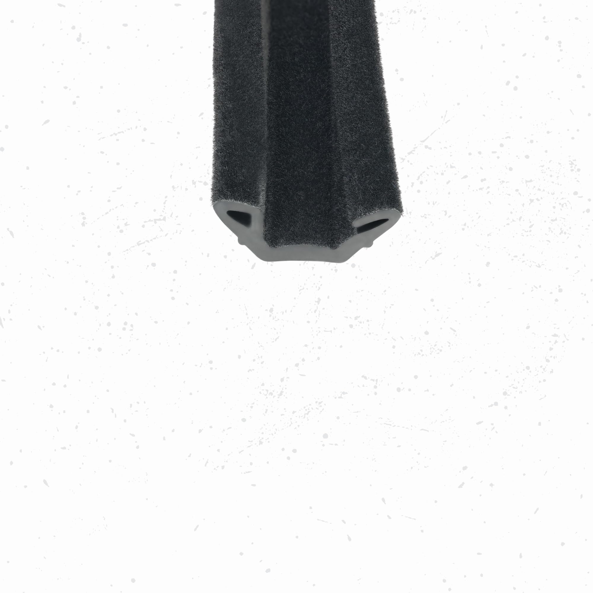B004-50F Flexibler, beflockter Gummi-Glas-Laufk für Universal-Fenster, Auto, Bus und LKW (15 m)