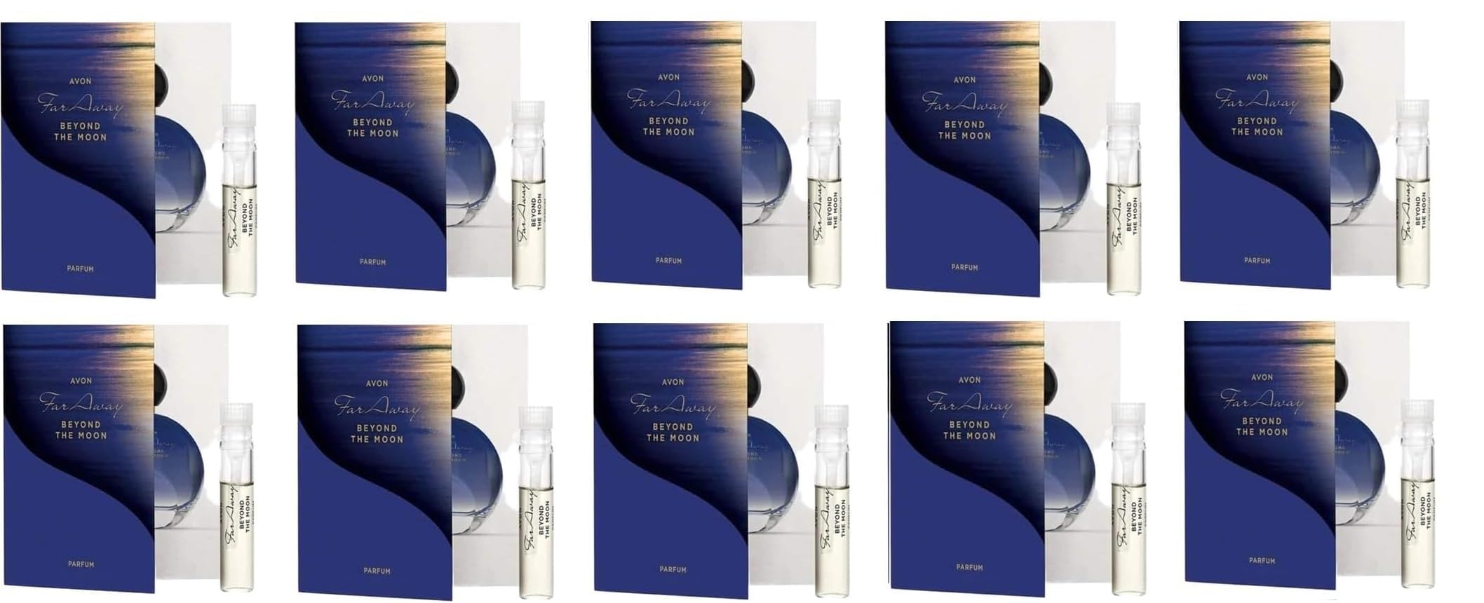 Avon 10 x Far Away Beyond the Moon Parfum Dipstick/Vials Samples