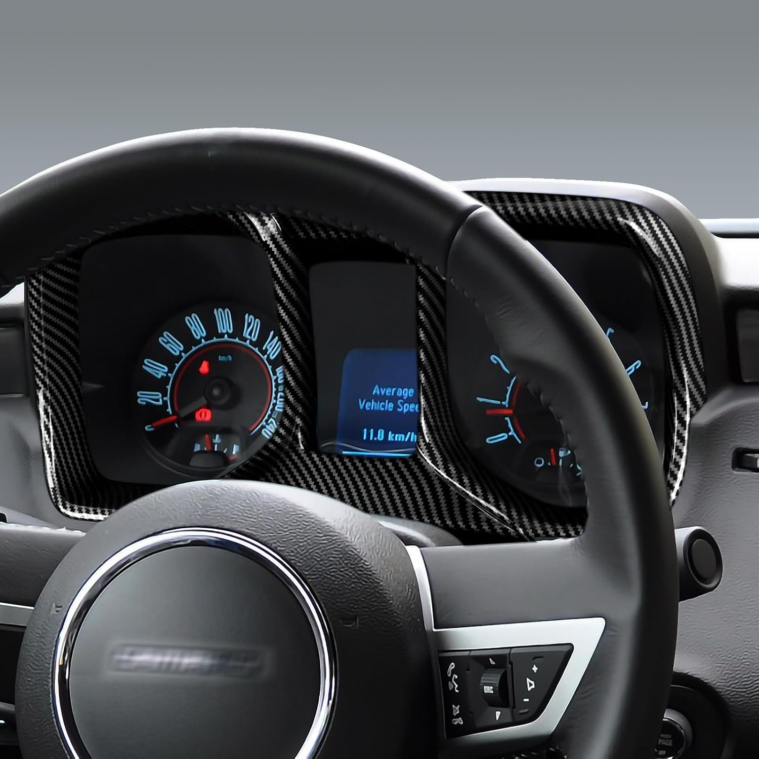 Car Dashboard Instrument Panel ABS Carbon Fiber Decal Sticker Interior Trim Cover for Chevrolet Camaro ZL1 2010 2011 2012 2013 2014 2015 Accessories