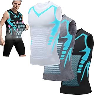Twaynorb 2023 New Version Ionic Shaping Sleeveless Shirt, ENERGXCEL Ionic Shaping Vest, Compression Sleeveless Shaper Tank Top for Men to Build a Perfect Body