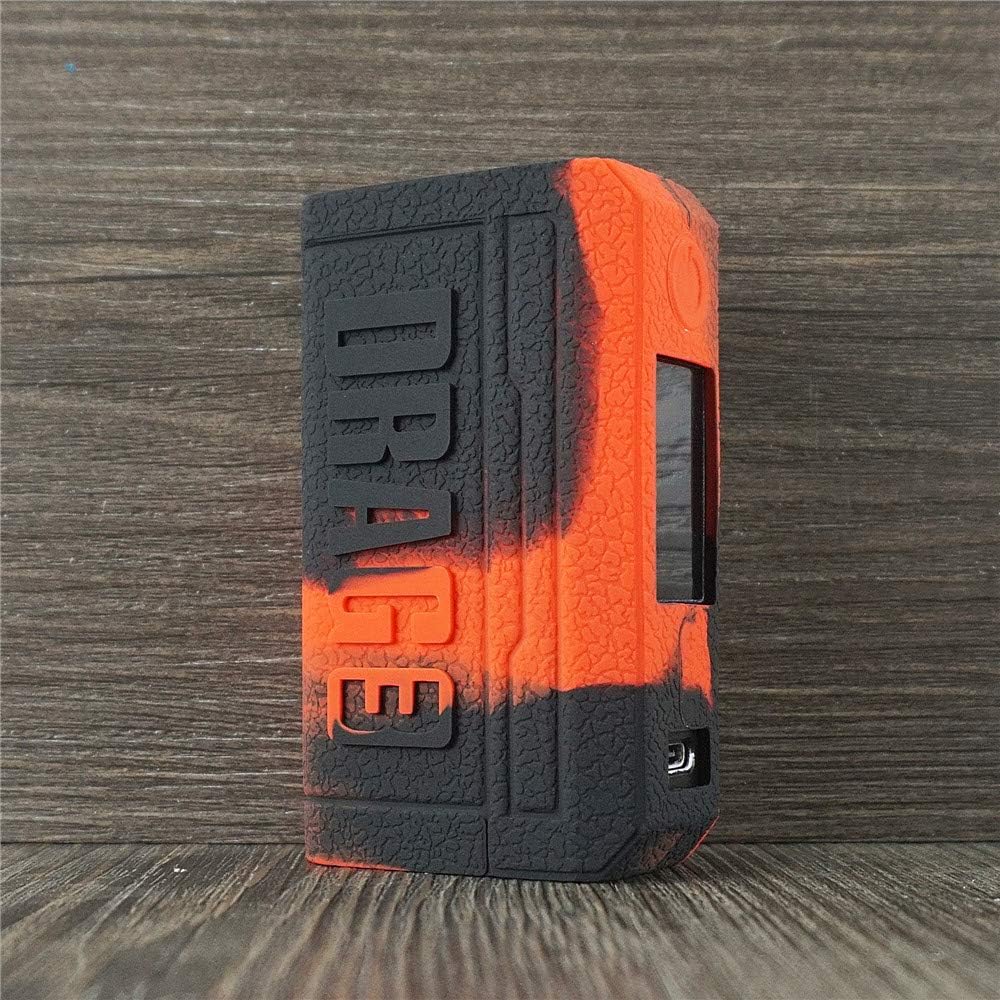 ORIN Voopoo Drag 3 Case, Texture Silicone Case for Voopoo Drag 3 177W AntiSlip Cover Shield Sleeve Wrap Decal Skin(BlackRed)