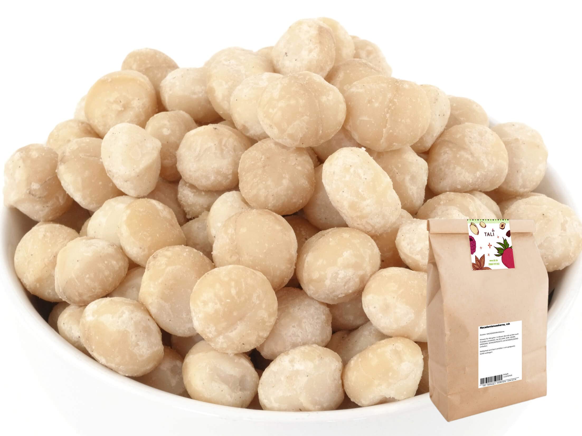 TALI Macadamianusskerne, roh, 1000 g