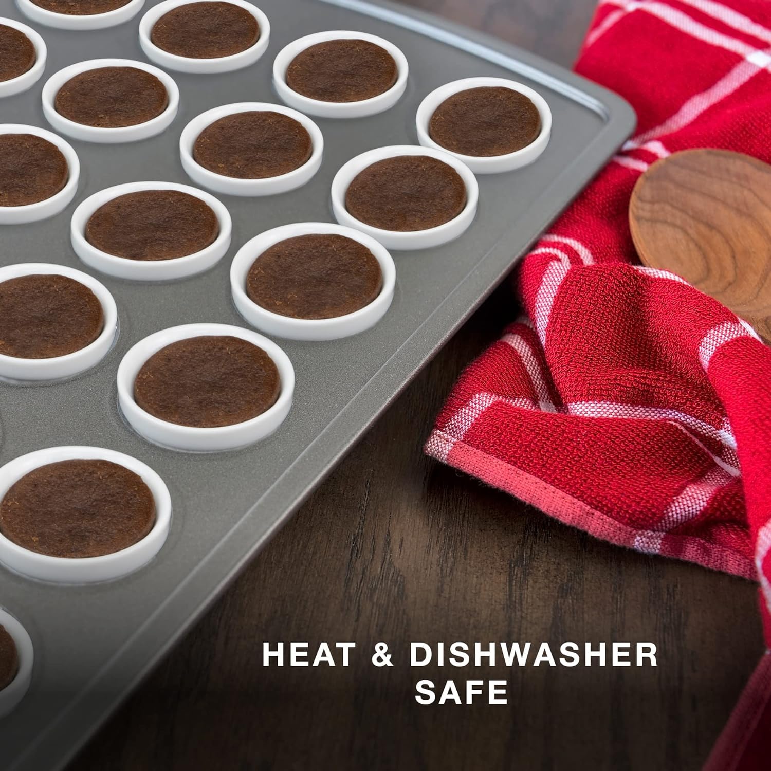 Mini moldes de porcelana de 15 ml aptos for microondas y horno, moldes de porcelana for soufflé, salsas for mojar, tazas de postre pequeñas(12PIECES)