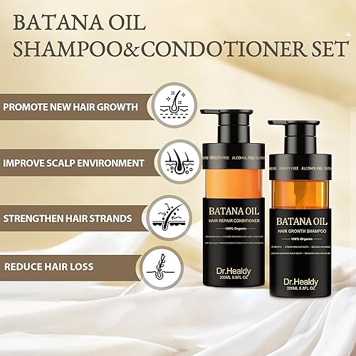 Miniatura 2 de Batana Oil - Juego de champú y acondicionador para el crecimiento del cabello, engrosamiento e hidratación, sin sulfato, combate la pérdida de