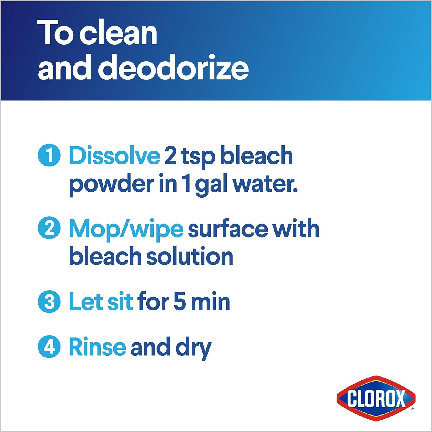 Clorox Concentrated Bleach Powder : Health & Household